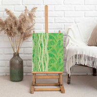 Hawaii Prince Kuhio Canvas Wall Art Lime Green Hawaiian Lau Maia With Leis