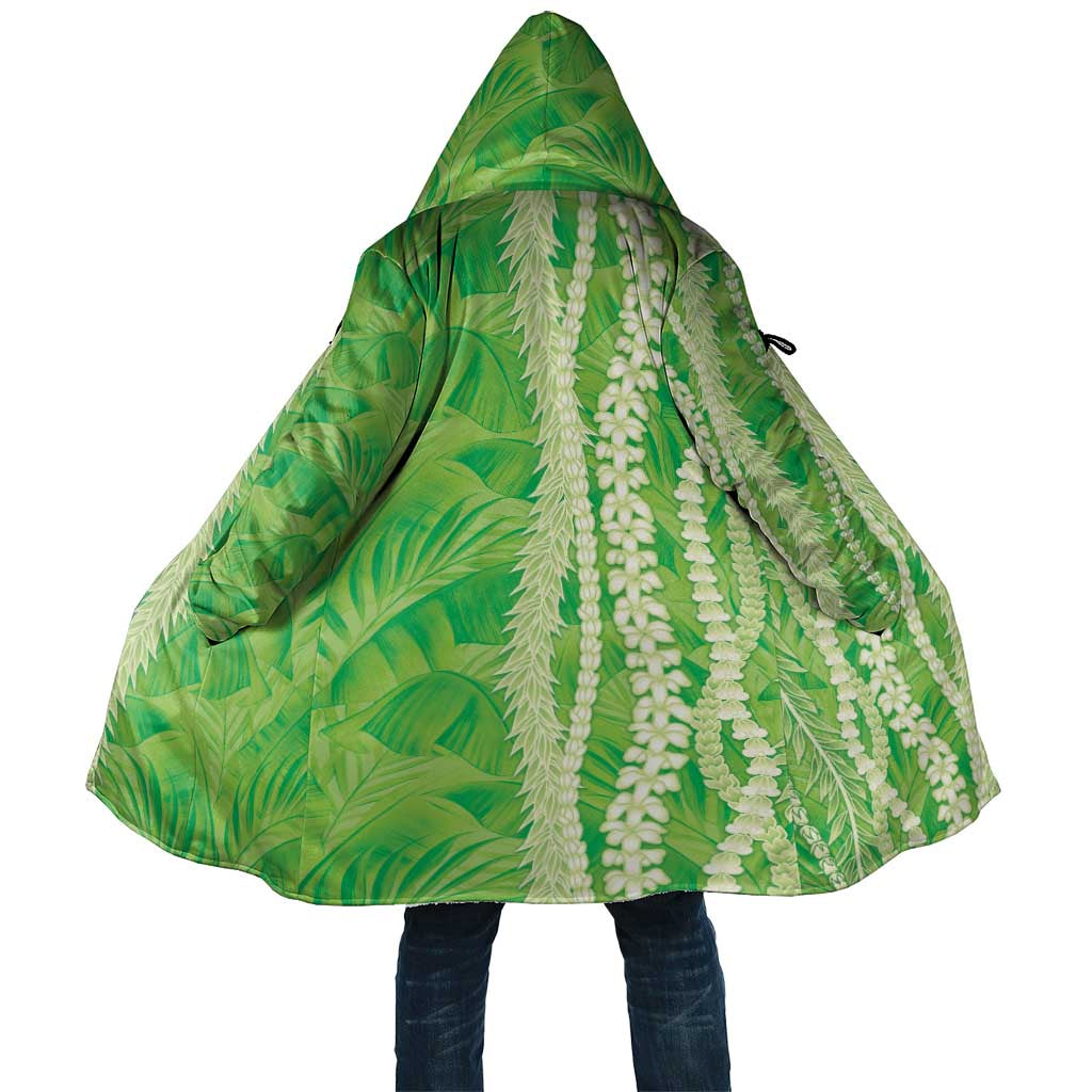 Hawaii Prince Kuhio Cloak Lime Green Hawaiian Lau Maia With Leis