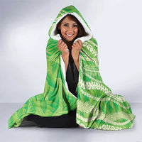Hawaii Prince Kuhio Hooded Blanket Lime Green Hawaiian Lau Maia With Leis