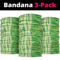 Hawaii Prince Kuhio Neck Gaiter Lime Green Hawaiian Lau Maia With Leis