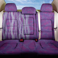 Hawaii Prince Kuhio Back Car Seat Cover Violet Hawaiian Lau Maia With Leis