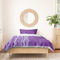 Hawaii Prince Kuhio Bedding Set Violet Hawaiian Lau Maia With Leis