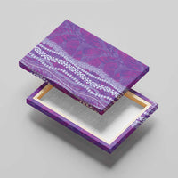 Hawaii Prince Kuhio Canvas Wall Art Violet Hawaiian Lau Maia With Leis
