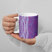 Hawaii Prince Kuhio Ceramic Mug Violet Hawaiian Lau Maia With Leis
