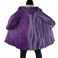 Hawaii Prince Kuhio Cloak Violet Hawaiian Lau Maia With Leis