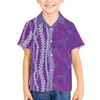Hawaii Prince Kuhio Hawaiian Shirt Violet Hawaiian Lau Maia With Leis