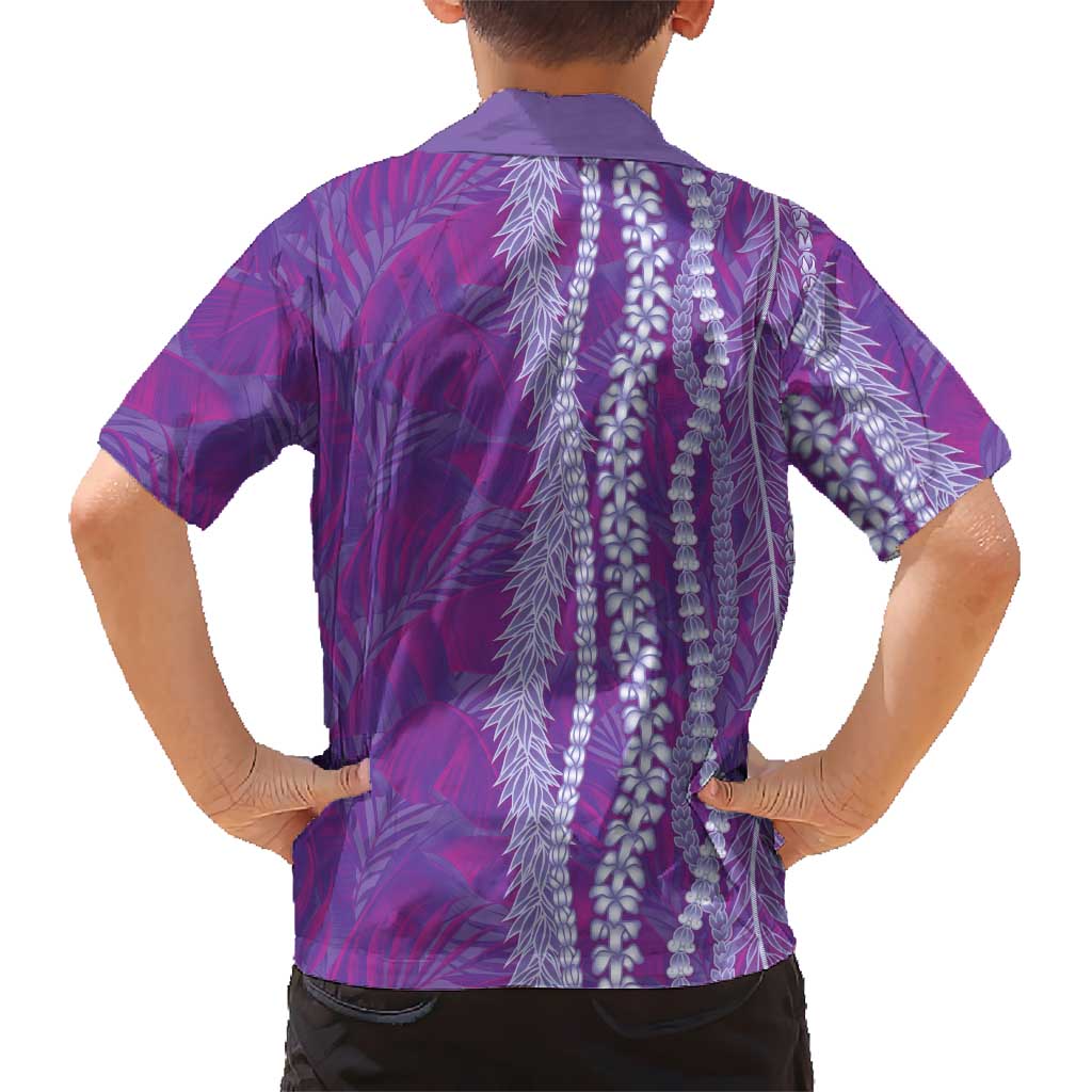 Hawaii Prince Kuhio Hawaiian Shirt Violet Hawaiian Lau Maia With Leis