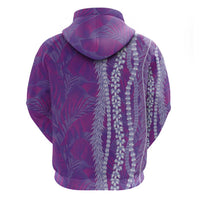 Hawaii Prince Kuhio Hoodie Violet Hawaiian Lau Maia With Leis