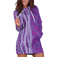 Hawaii Prince Kuhio Hoodie Dress Violet Hawaiian Lau Maia With Leis
