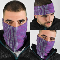 Hawaii Prince Kuhio Neck Gaiter Violet Hawaiian Lau Maia With Leis