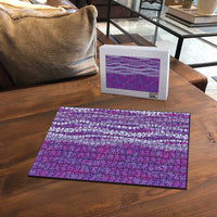 Hawaii Prince Kuhio Puzzle Violet Hawaiian Lau Maia With Leis