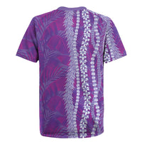 Hawaii Prince Kuhio Rugby Jersey Violet Hawaiian Lau Maia With Leis