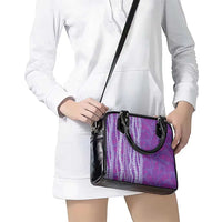 Hawaii Prince Kuhio Shoulder Handbag Violet Hawaiian Lau Maia With Leis