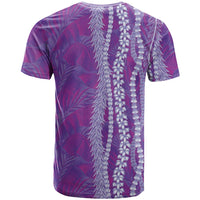 Hawaii Prince Kuhio T Shirt Violet Hawaiian Lau Maia With Leis