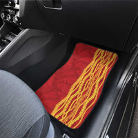 Hawaii Prince Kuhio Car Mats Red Hawaiian Lau Maia With Leis