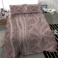 Hawaii Prince Kuhio Bedding Set Mocha Hawaiian Lau Maia With Leis