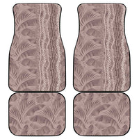 Hawaii Prince Kuhio Car Mats Mocha Hawaiian Lau Maia With Leis
