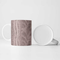 Hawaii Prince Kuhio Ceramic Mug Mocha Hawaiian Lau Maia With Leis
