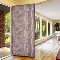 Hawaii Prince Kuhio Door Cover Mocha Hawaiian Lau Maia With Leis