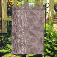 Hawaii Prince Kuhio Garden Flag Mocha Hawaiian Lau Maia With Leis
