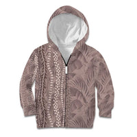 Hawaii Prince Kuhio Kid Hoodie Mocha Hawaiian Lau Maia With Leis