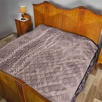 Hawaii Prince Kuhio Quilt Mocha Hawaiian Lau Maia With Leis