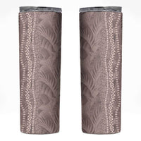 Hawaii Prince Kuhio Skinny Tumbler Mocha Hawaiian Lau Maia With Leis