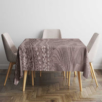 Hawaii Prince Kuhio Tablecloth Mocha Hawaiian Lau Maia With Leis