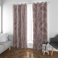 Hawaii Prince Kuhio Window Curtain Mocha Hawaiian Lau Maia With Leis