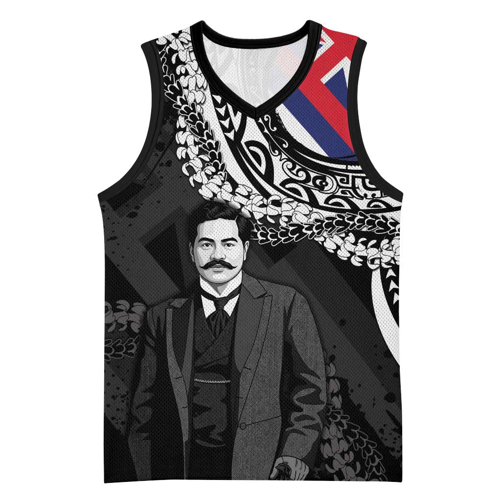 Personalised Hawaii Prince Kuhio Basketball Jersey Hawaiian Maile Lei