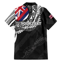 Personalised Hawaii Prince Kuhio Family Matching Mermaid Dress and Hawaiian Shirt Hawaiian Maile Lei LT05 - Polynesian Pride