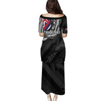 Personalised Hawaii Prince Kuhio Family Matching Puletasi and Hawaiian Shirt Hawaiian Maile Lei LT05 - Polynesian Pride