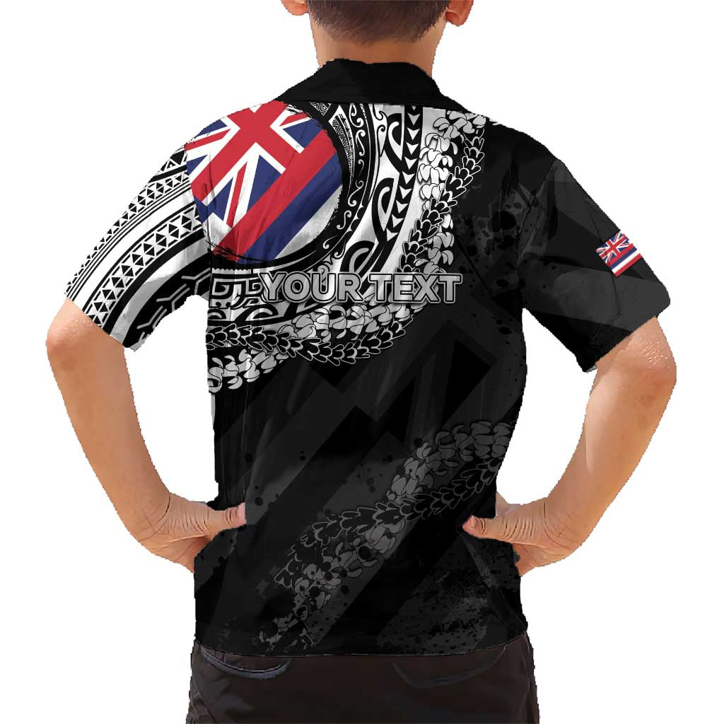 Personalised Hawaii Prince Kuhio Family Matching Tank Maxi Dress and Hawaiian Shirt Hawaiian Maile Lei LT05 - Polynesian Pride