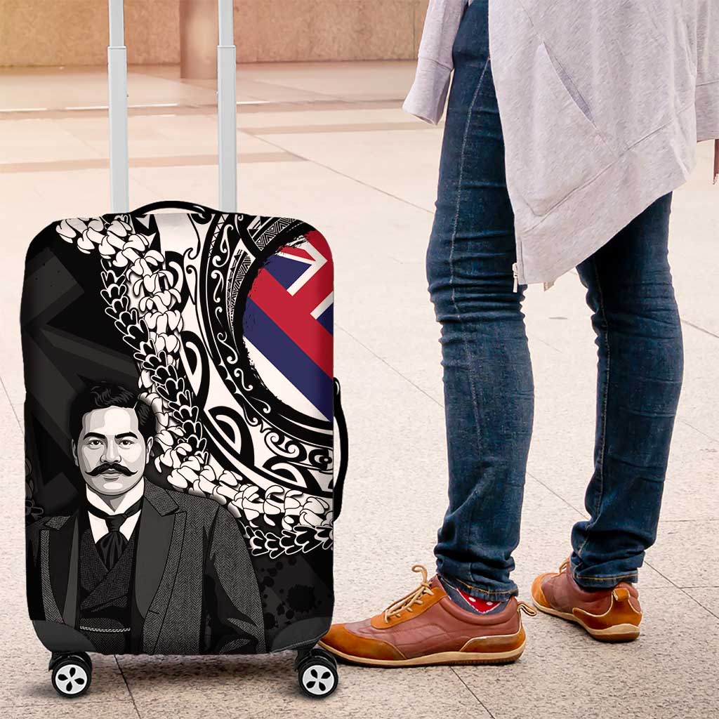 Hawaii Prince Kuhio Luggage Cover Hawaiian Maile Lei