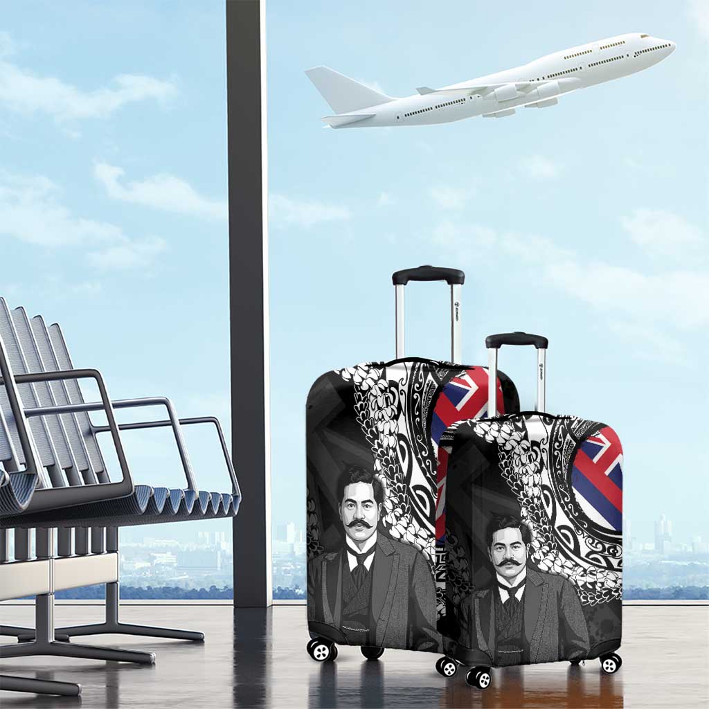 Hawaii Prince Kuhio Luggage Cover Hawaiian Maile Lei