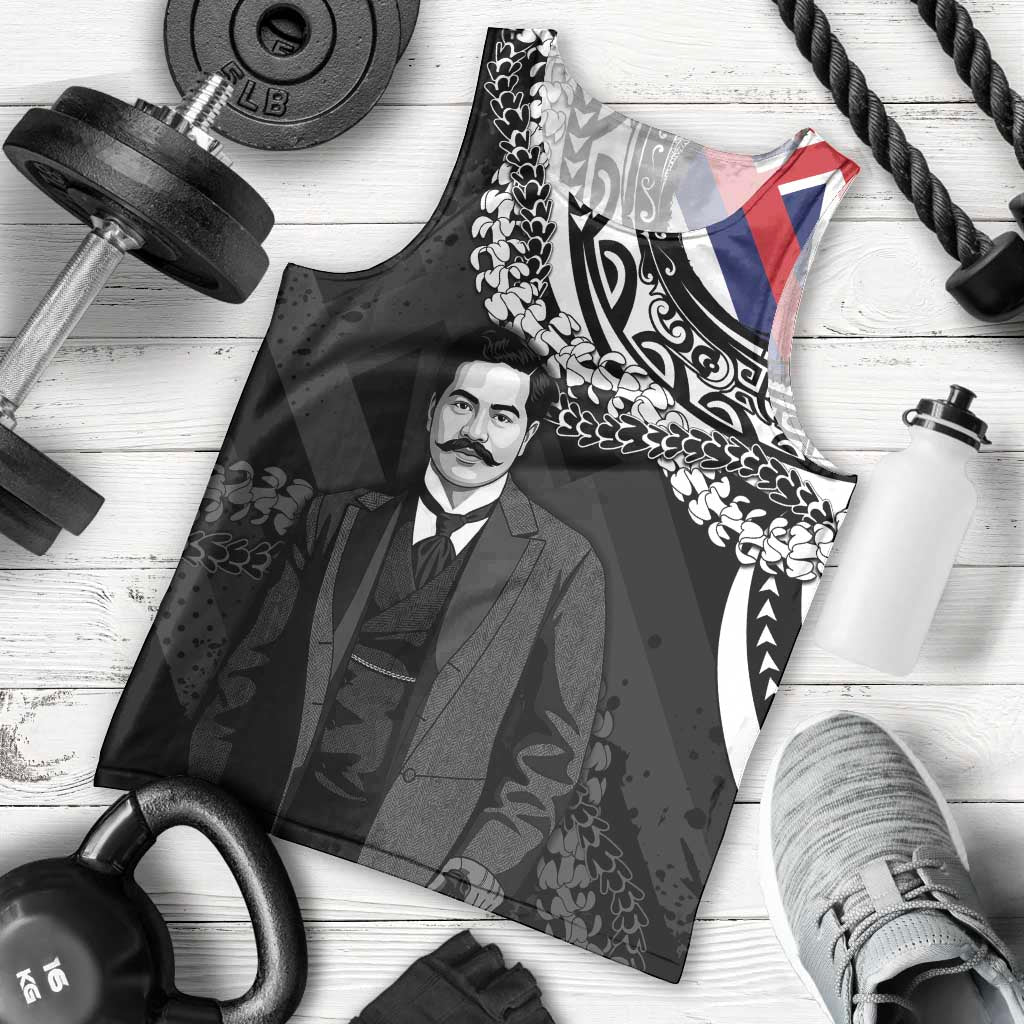 Personalised Hawaii Prince Kuhio Men Tank Top Hawaiian Maile Lei