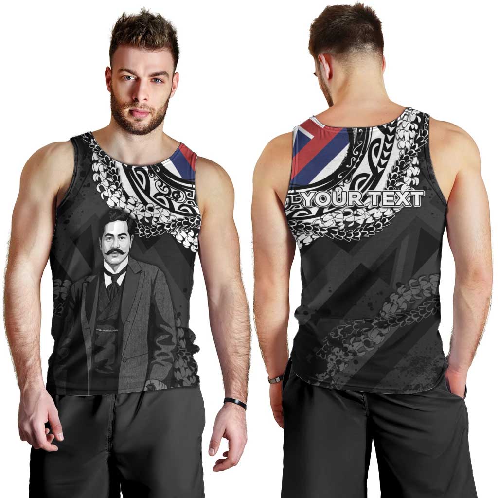 Personalised Hawaii Prince Kuhio Men Tank Top Hawaiian Maile Lei