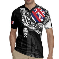 Personalised Hawaii Prince Kuhio Rugby Jersey Hawaiian Maile Lei