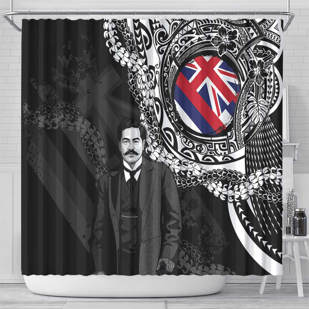 Hawaii Prince Kuhio Shower Curtain Hawaiian Maile Lei