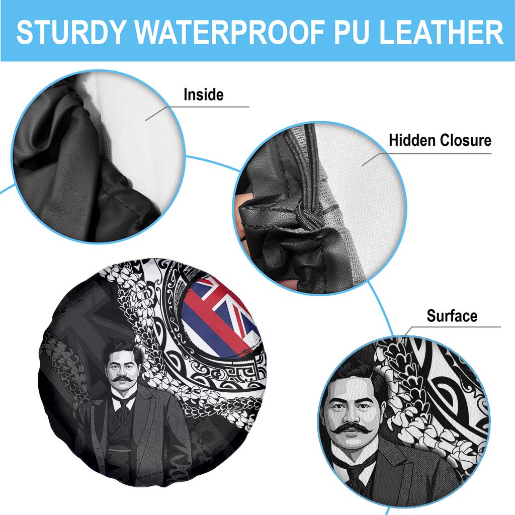 Hawaii Prince Kuhio Spare Tire Cover Hawaiian Maile Lei