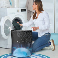 New Zealand Matariki Laundry Basket Pleiades Star Cluster Blue Galaxy