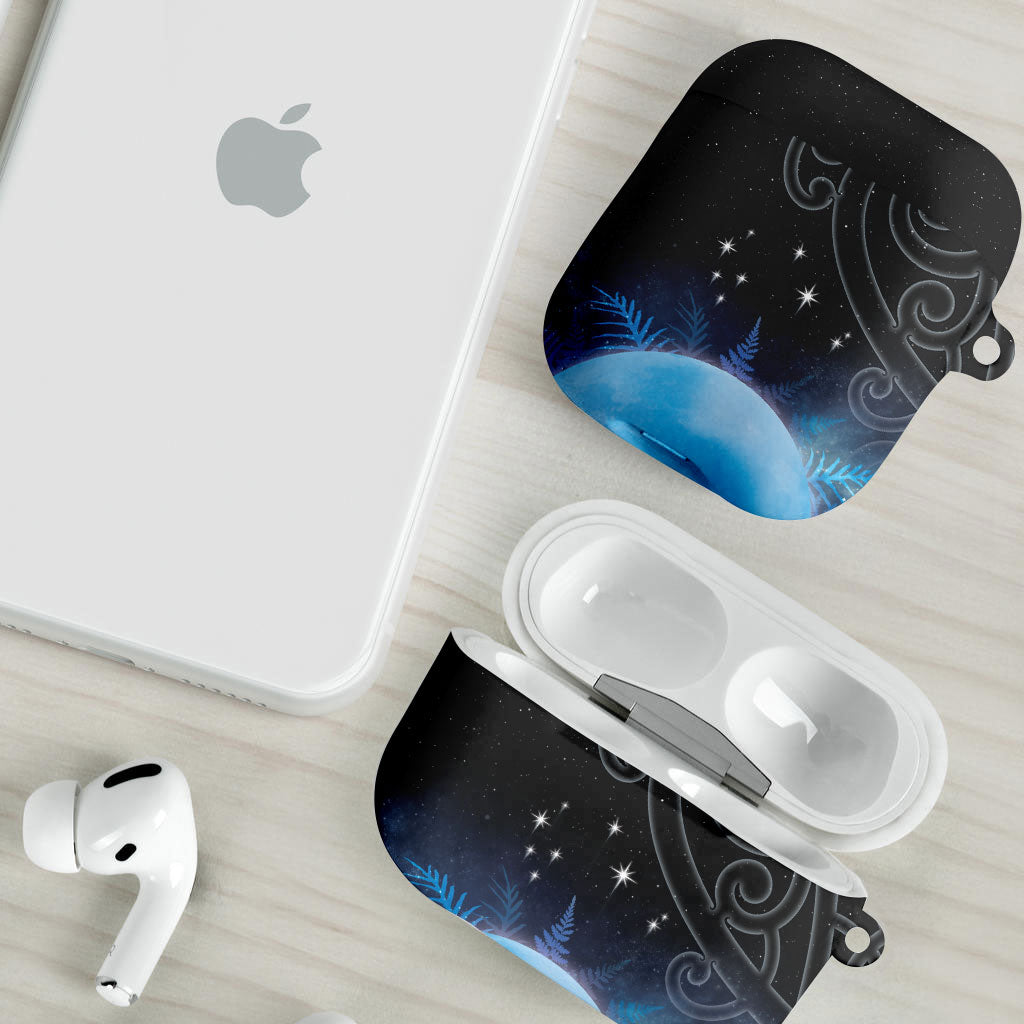 New Zealand Matariki AirPods Case Pleiades Star Cluster Blue Galaxy