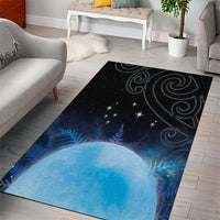 New Zealand Matariki Area Rug Pleiades Star Cluster Blue Galaxy