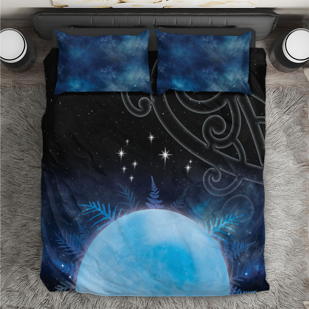 New Zealand Matariki Bedding Set Pleiades Star Cluster Blue Galaxy