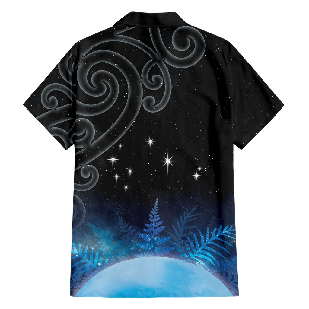 New Zealand Matariki Family Matching Mermaid Dress and Hawaiian Shirt Pleiades Star Cluster Blue Galaxy LT05 - Polynesian Pride