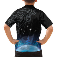 New Zealand Matariki Family Matching Puletasi and Hawaiian Shirt Pleiades Star Cluster Blue Galaxy LT05 - Polynesian Pride