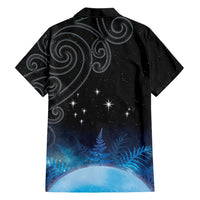 New Zealand Matariki Family Matching Summer Maxi Dress and Hawaiian Shirt Pleiades Star Cluster Blue Galaxy LT05 - Polynesian Pride
