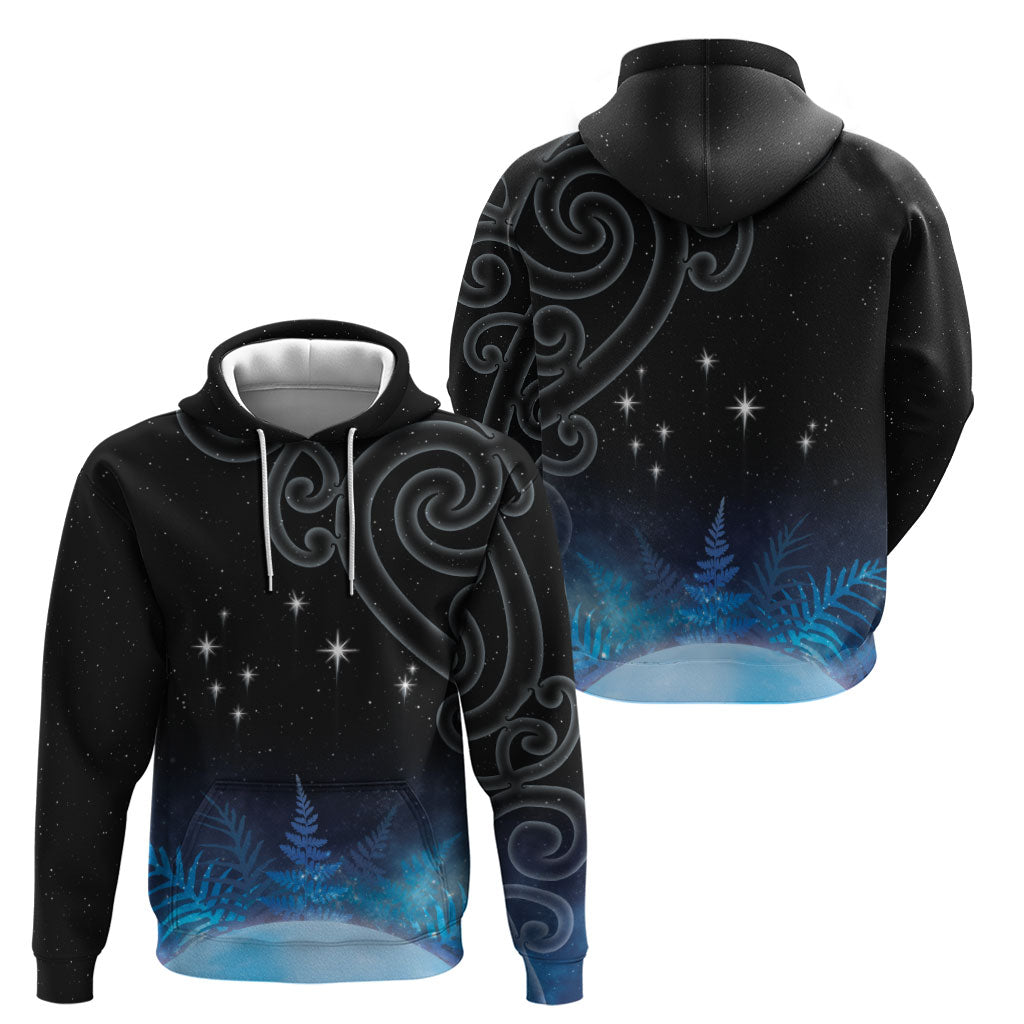 New Zealand Matariki Hoodie Pleiades Star Cluster Blue Galaxy