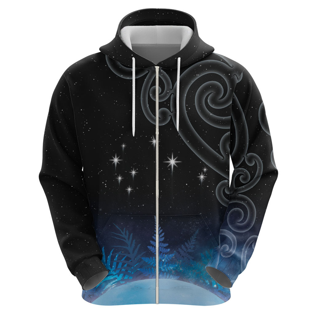 New Zealand Matariki Hoodie Pleiades Star Cluster Blue Galaxy