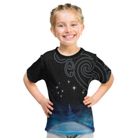 New Zealand Matariki Kid T Shirt Pleiades Star Cluster Blue Galaxy